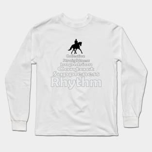 Dressage Training Pyramid Long Sleeve T-Shirt